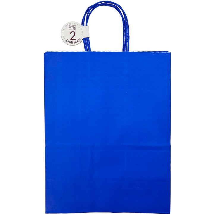 CRAFT BAG LARGE 10x5.5x13IN DK BLUE 2PC