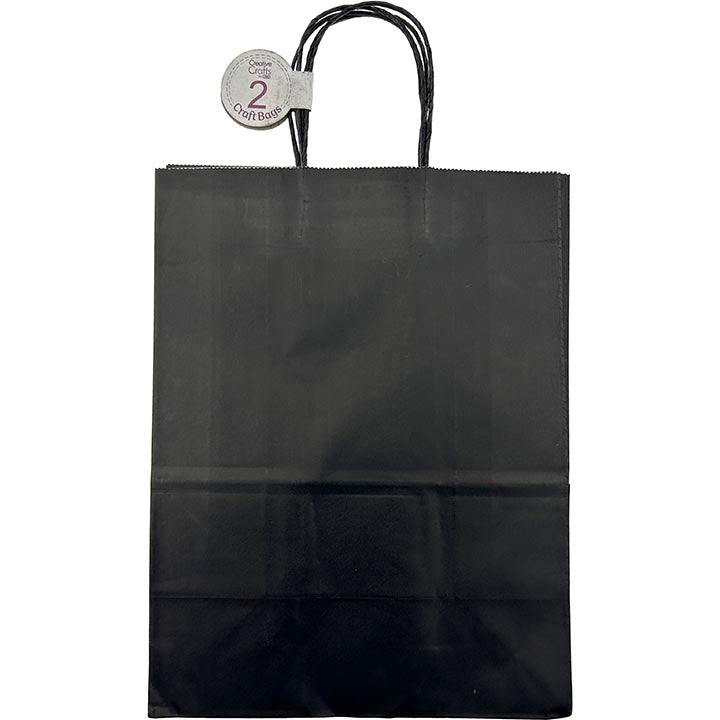 CRAFT BAG LARGE 10x5.5x13IN BLACK 2PC