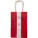 CRAFT BAG SM 5.24x3.27x8.5IN GLOSSY RED 4PC