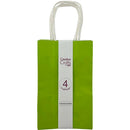 CRAFT BAG SM 5.24x3.27x8.5IN GLOSSY LT GREEN 4PC