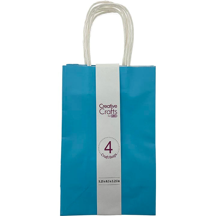 CRAFT BAG SM 5.24x3.27x8.5IN GLOSSY BLUE 4PC