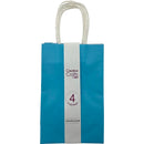 CRAFT BAG SM 5.24x3.27x8.5IN GLOSSY BLUE 4PC