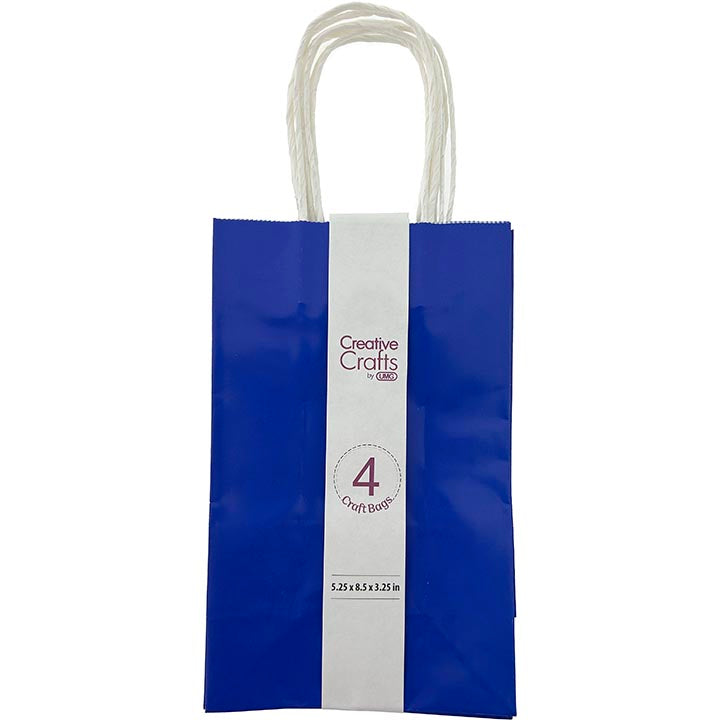 CRAFT BAG SM 5.24x3.27x8.5IN GLOSSY DK BLUE 4PC