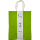 CRAFT BAG MD 8x4.75x10IN GLOSSY LT GREEN 3PC