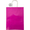 CRAFT BAG LG 10x5.5x13IN GLOSSY HOT PINK 2PC