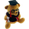 TEDDY BEAR W/ GRADUATION HAT BROWN 26CM