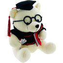 TEDDY BEAR W/ GRADUATION HAT WHITE 22CM