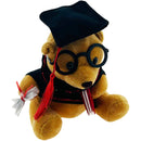 TEDDY BEAR W/ GRADUATION HAT BROWN 20CM