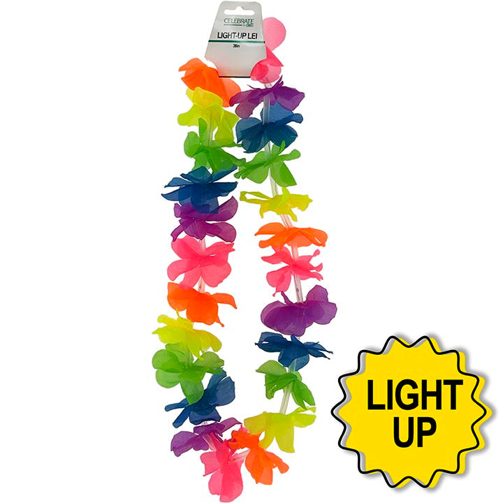 FLOWER LEI LIGHT UP 48PC 38"