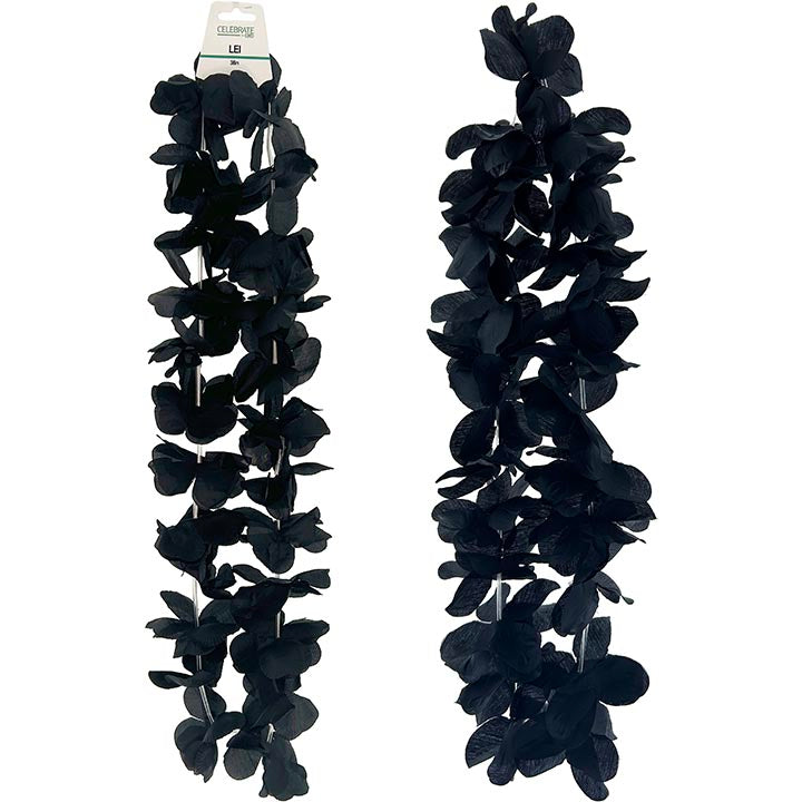FLOWER LEI BLACK