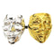 METALLIC LAUGH MASK; 2 ASSTD SHINY