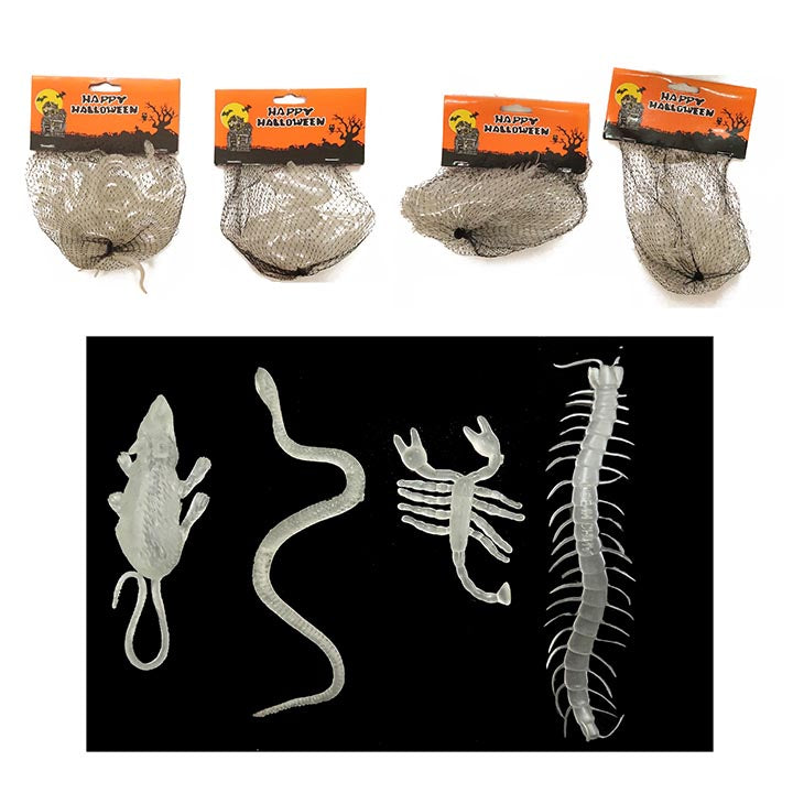 CREEPY CREATURES GLOW IN THE DARK; 4 ASSTD