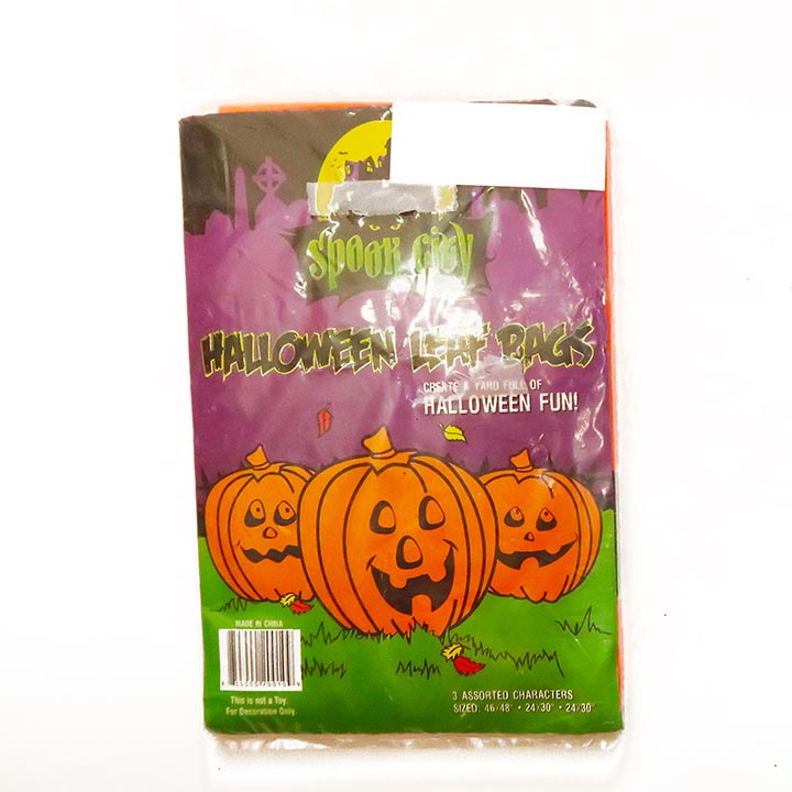 LEAF BAGS HALLOWEEN 3CT