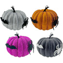 PUMPKIN SPIDER GLTR 18x11CM 4COL ASSTD