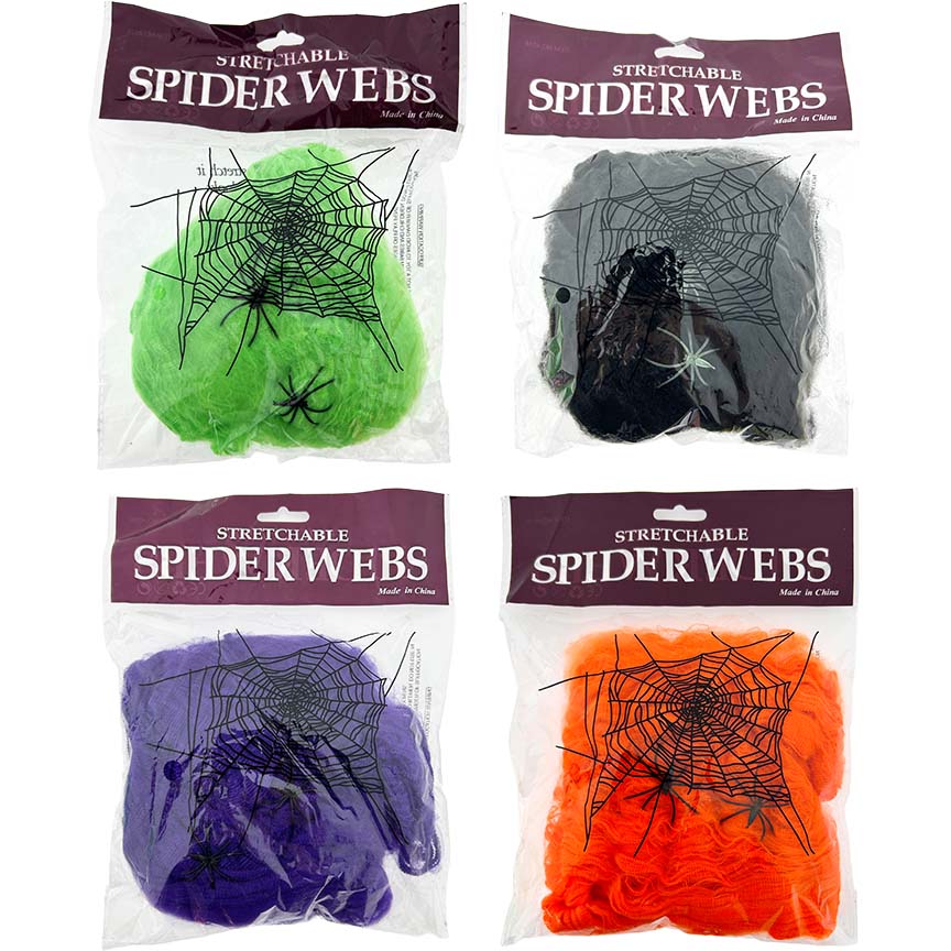 SPIDER WEB 2SPIDERS 1OZ 4COL ASTD