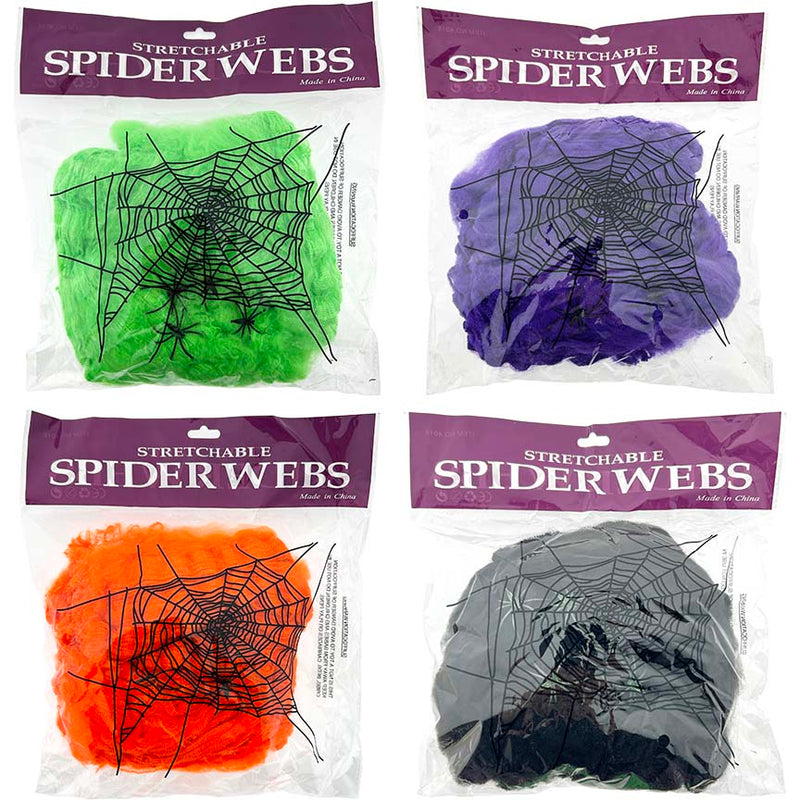 SPIDER WEB 4SPIDERS 2OZ 4COL ASTD