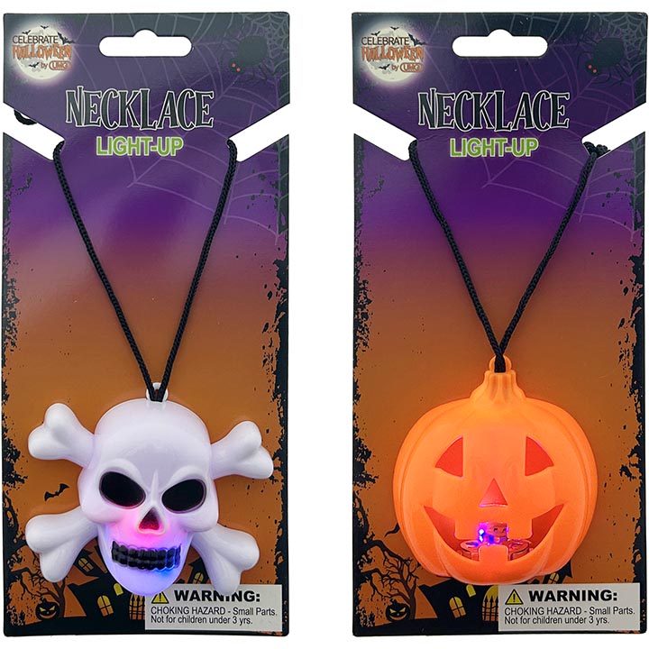 NECKLACE HALLOWEEN 2ASTD LIGHT UP