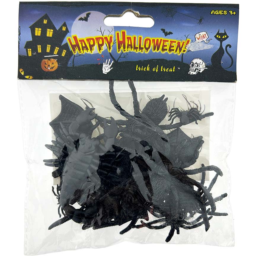 CREEPY CREATURES 26PC BLACK MIX