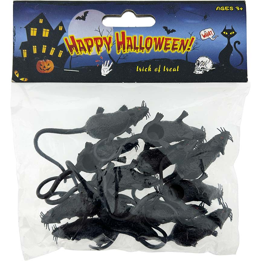 RATS HALLOWEEN 12PC BLACK