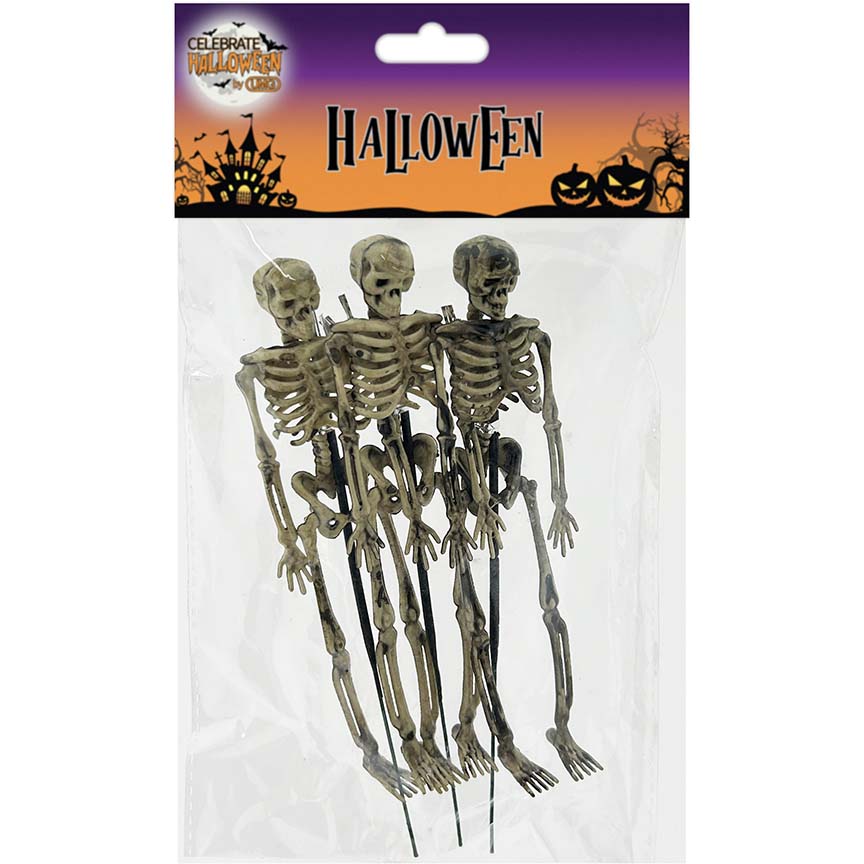 SKELETON DECORATION 3PC 17CM