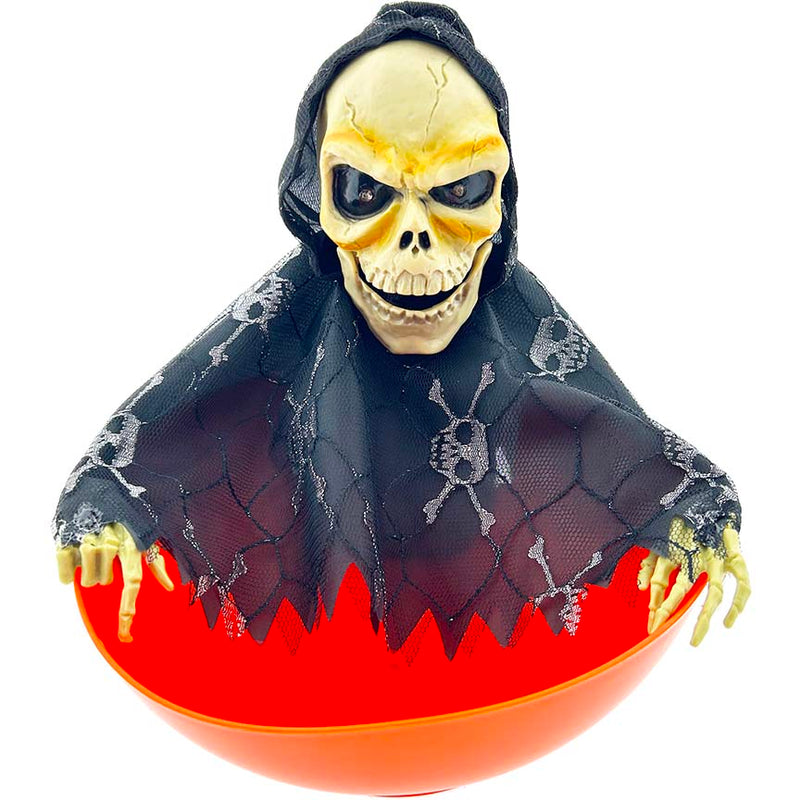 CANDY BOWL W/ SKELETON LIGHT UP SOUND