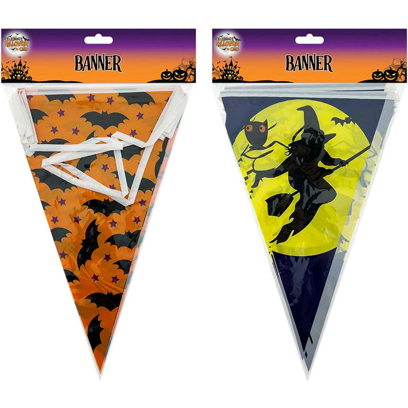 BANNER PLASTIC 10PC 12x8IN 10FT 2ASTD