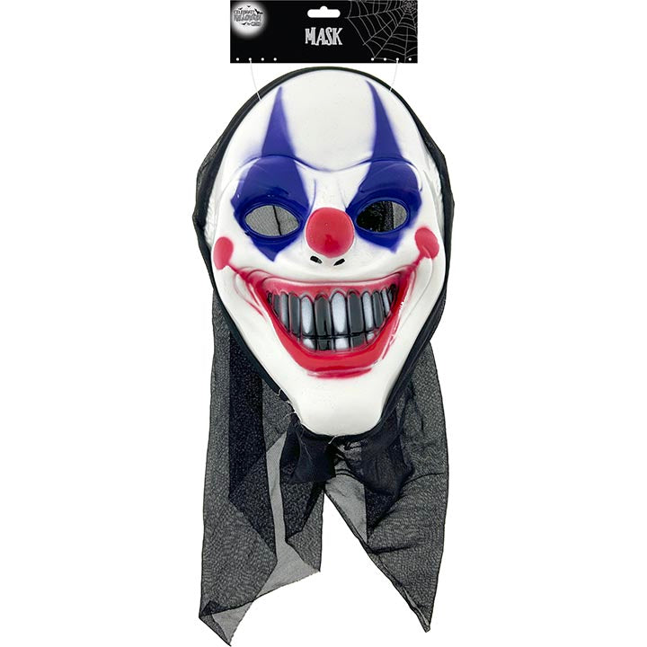 MASK CLOWN W/ TEETH HOOD