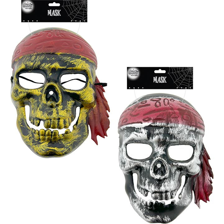 MASK HALLOWEEN PIRATE 2COL ASTD