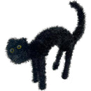 TINSEL BLACK CAT HN 42x40CM