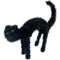 TINSEL BLACK CAT HN 42x40CM