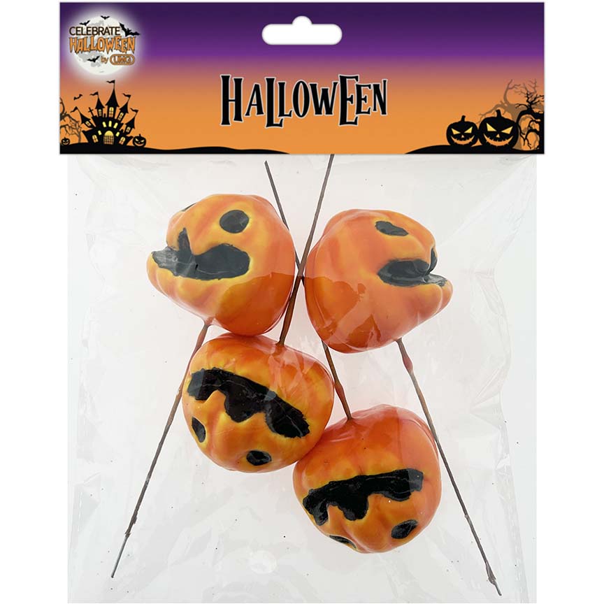 PUMPKIN PICK HN 4PC 5x4.5CM