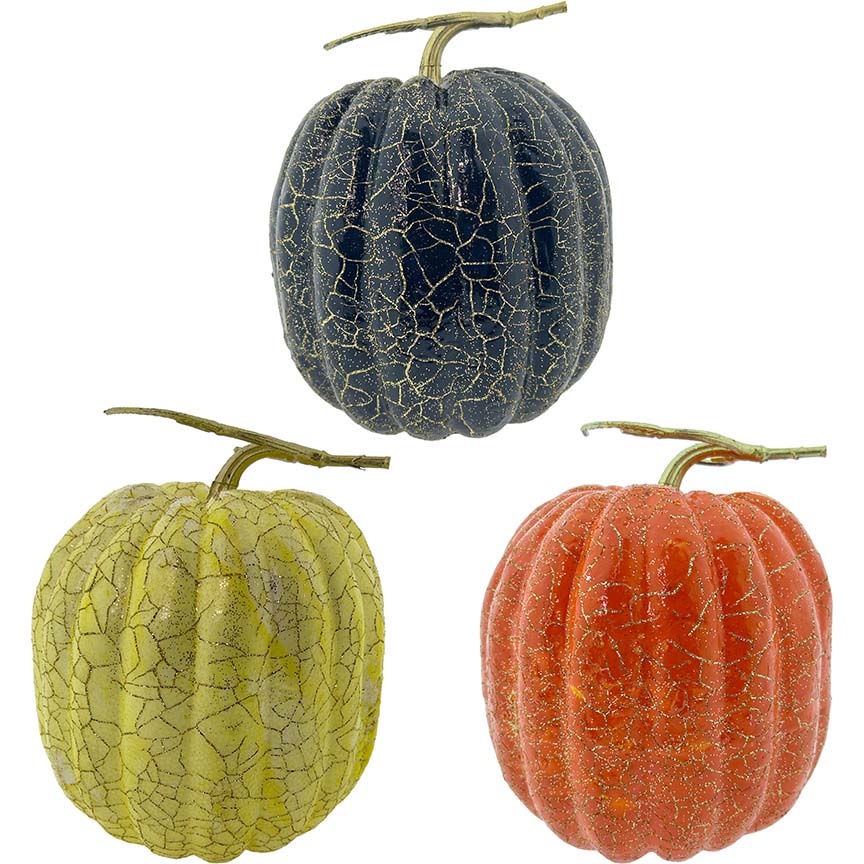 PUMPKIN HN DECOR 20x20CM 3ASTD
