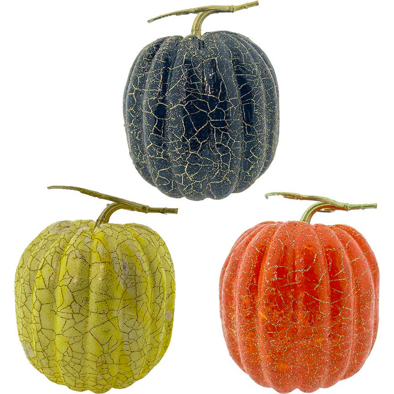 PUMPKIN HN DECOR 20x20CM 3ASTD