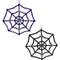 TINSEL SPIDER WEB 16.25IN 2ASTD