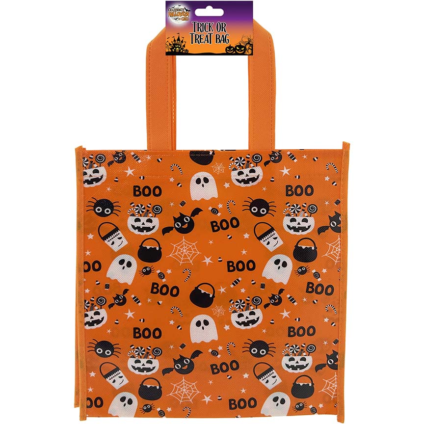 BAG HALLOWEEN NON-WOVEN 2PK 20IN