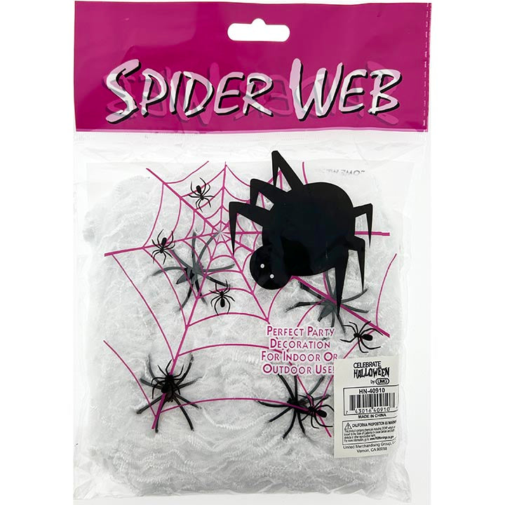 SPIDER WEB W/ 4 SPIDERS 2OZ