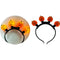 HEADBAND PUMPKIN 4LED 8INCH LIGHT UP