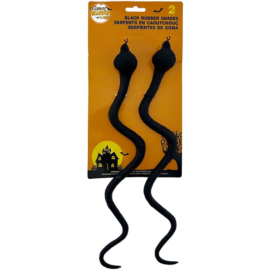 SNAKE RUBBER BLACK 14IN 2PC