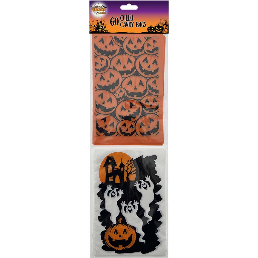 CANDY BAG 60PK 6x4IN 2ASTD