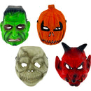 MASK HALLOWEEN PVC 4ASTD