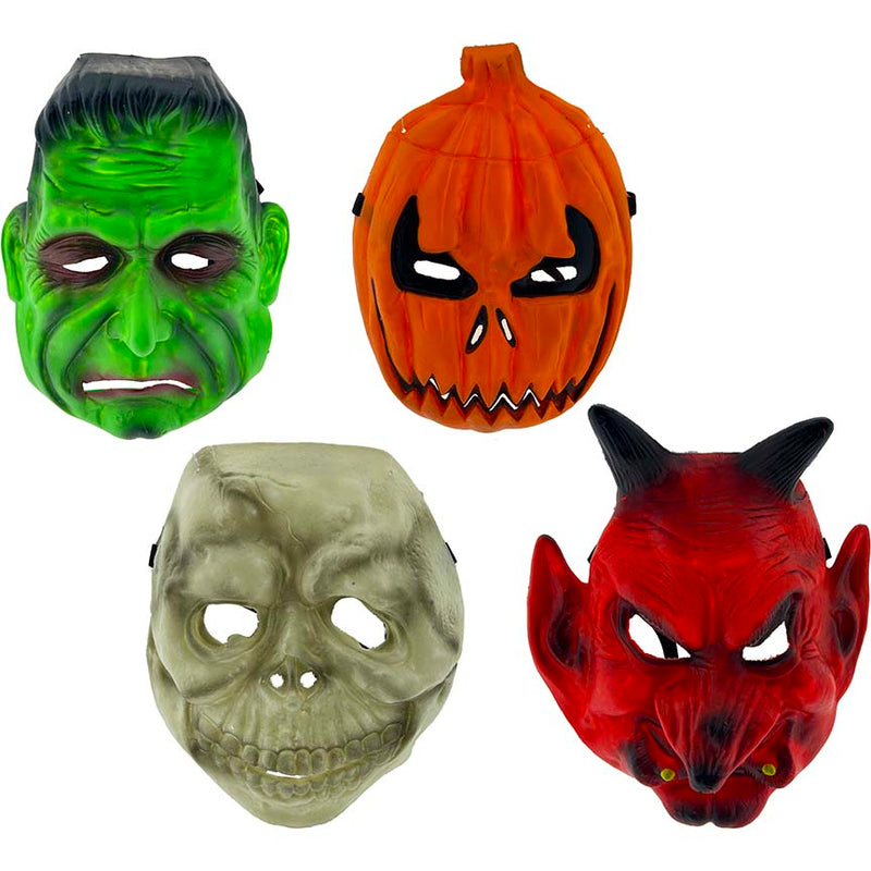 MASK HALLOWEEN PVC 4ASTD