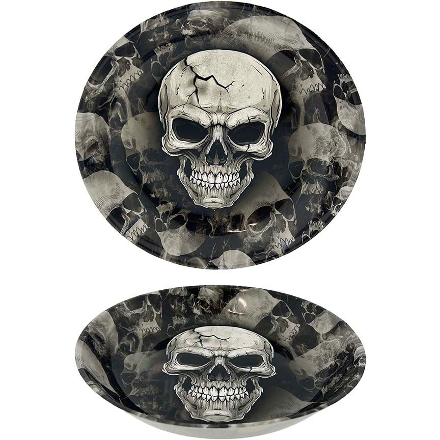 TRAY SKULL 31x4CM
