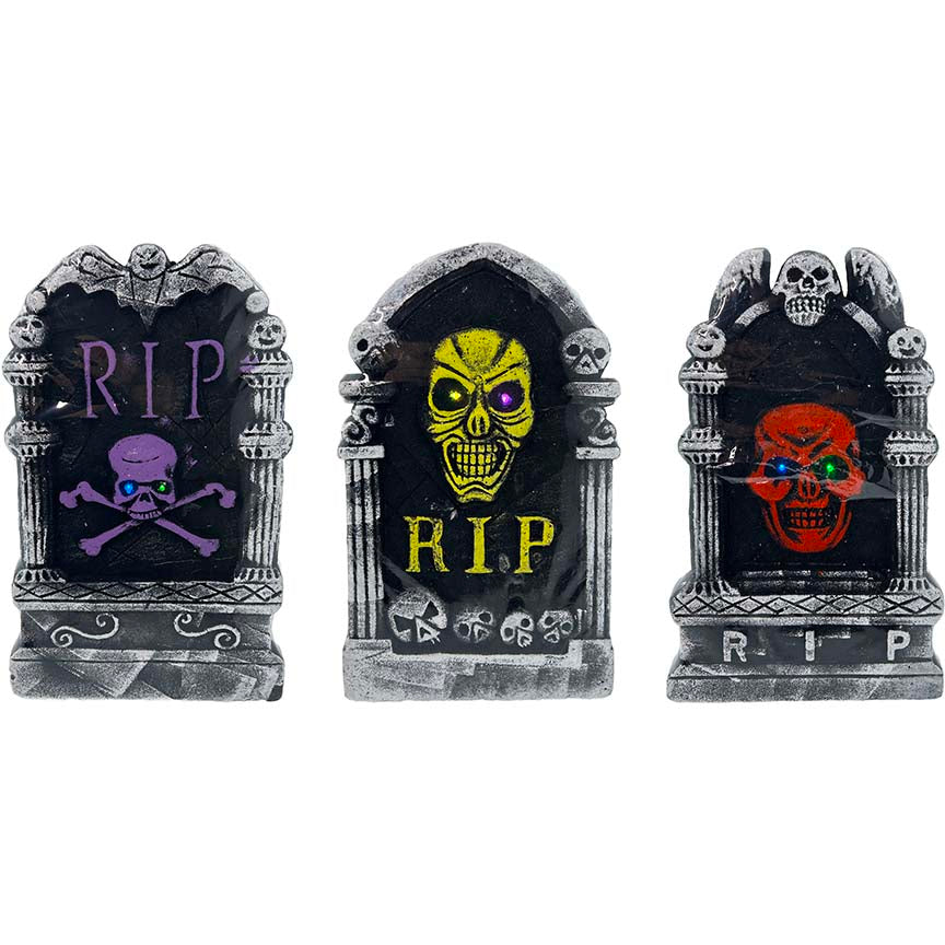 TOMBSTONE FOAM LED 3ASTD 48x29CM LIGHT UP