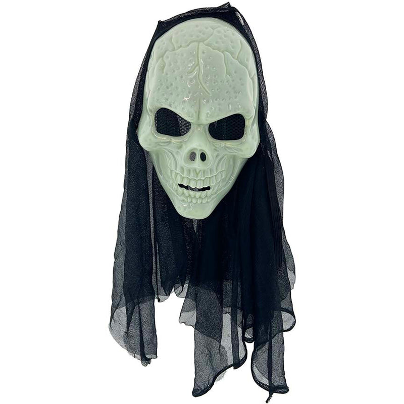 MASK SKULL W/ CLOTH GLOW IN THE DARK