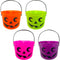 CANDY BUCKET PUMPKIN 7x5.25IN 4ASTD
