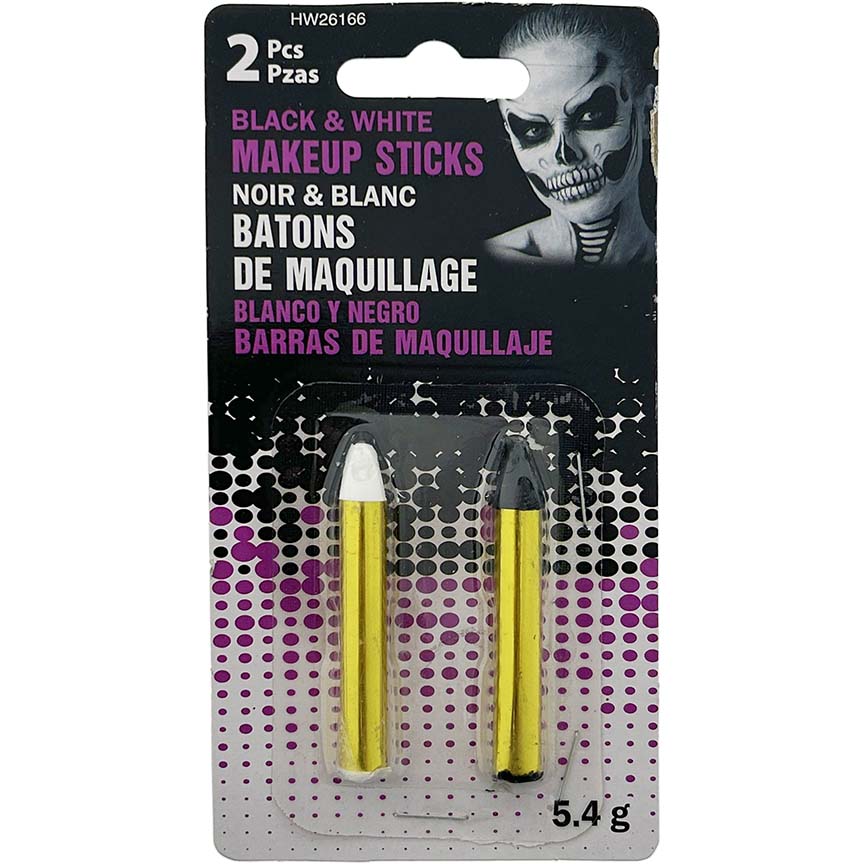 MAKE UP CRAYONS 2PK BLACK/WHITE