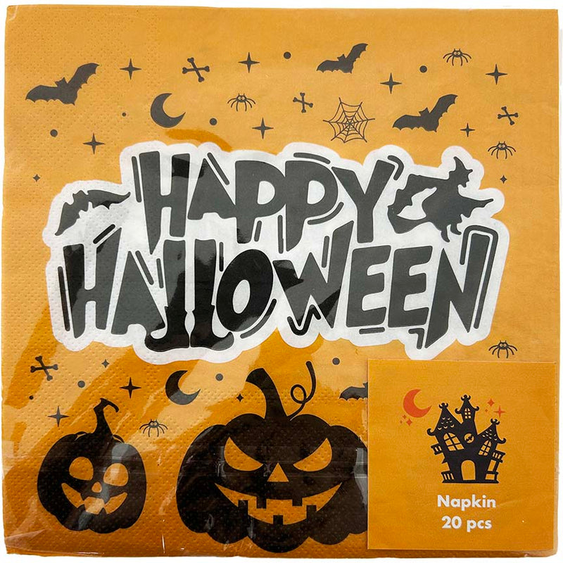 NAPKINS HALLOWEEN 16PC 6.5IN