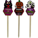 YARD SIGN WOOD HN 1PC 28IN 3ASTD