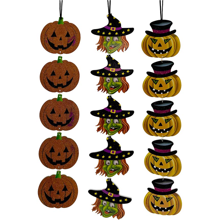 HANGING PLAQUE WOOD 5PC 6x5.5IN 3FT 3ASTD
