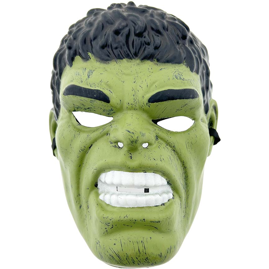 MASK HALLOWEEN GREEN COVERS HEAD